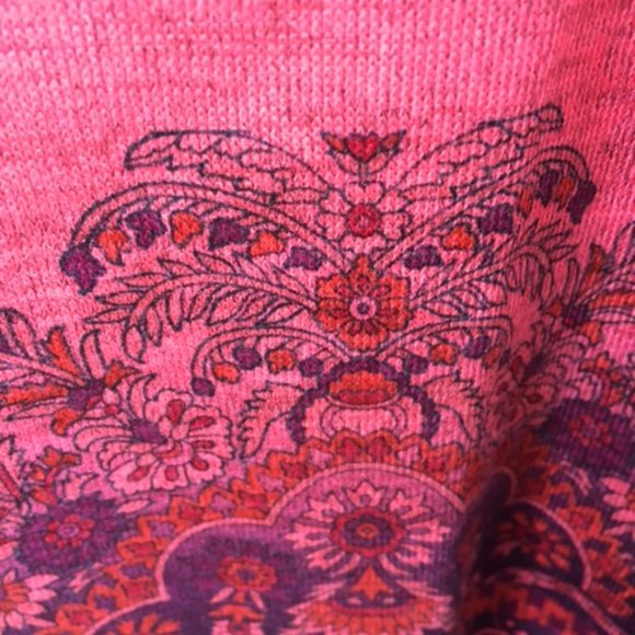 Elegant NWT Rust colored Tunic with border 1x - Picture 3 of 6